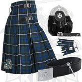Battle Of Kilts Men’s Tartan Kilt Outfit – 6-Piece Scottish Set with Premium Accessories